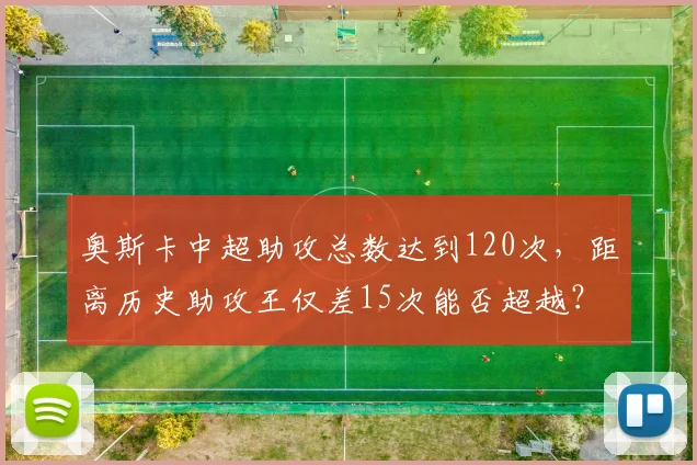 奥斯卡中超助攻总数达到120次，距离历史助攻王仅差15次能否超越？